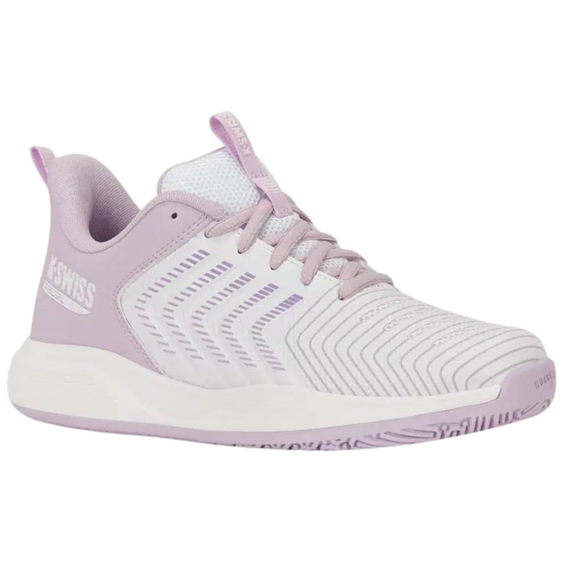 K-Swiss Women Ultrashot Light Padel Shoes - White/Orchid Hush/Purple Rose - main image