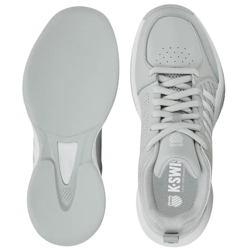 K-Swiss Womens Court Express 2 Carpet Tennis Shoes - Glacier Grey/White/Baltic - main image