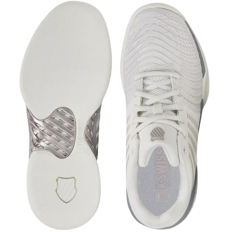 K-Swiss Womens Express Light 3 Carpet Tennis Shoes - Blanc/Ultimate Grey/Rose Gold - main image