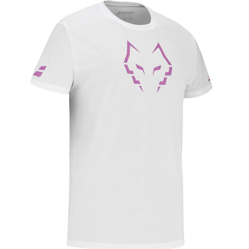 Babolat Mens Padel Cotton Tee Lebron - White - main image