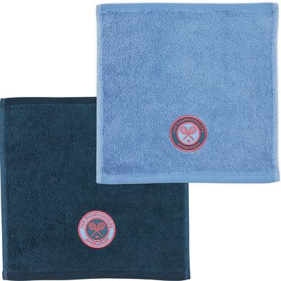 Christy Wimbledon Championships Face Cloths - Petrol/Cornflower Blue - main image