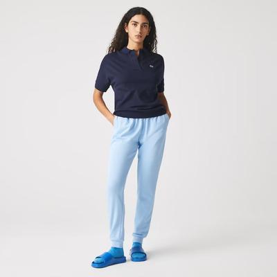 Lacoste Womens Lightweight Fleece Jogging Pant - Blue - main image