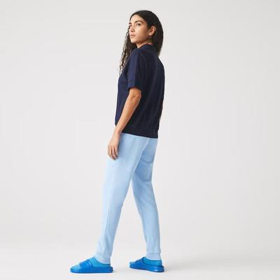 Lacoste Womens Lightweight Fleece Jogging Pant - Blue - main image