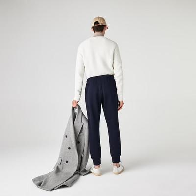 Lacoste Mens Fleece Sweatpants - Navy Blue
