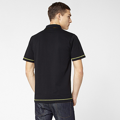 Lacoste Mens Casual Sport Plain Polo - Black/Primula  - main image