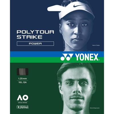 Yonex PolyTour Strike Tennis String Set - Iron Grey