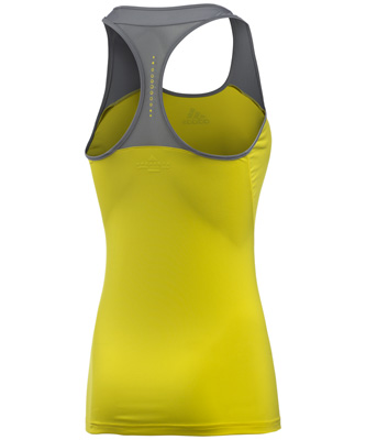 Adidas Womens adiZero Tank - Vivid Yellow/Tech Grey - main image