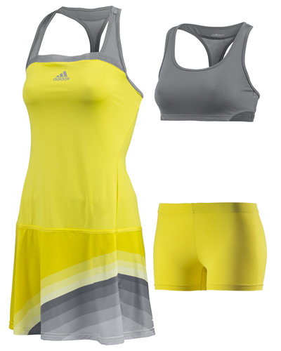 Adidas Womens adiZero Dress - Vivid Yellow/Tech Grey - main image