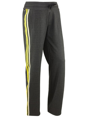Adidas Womens Essentials 3 Stripe Knit Pant - Grey/Yellow - main image