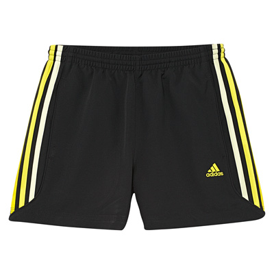 Adidas Boys Essential Shorts - Black/Vivid Yellow - main image