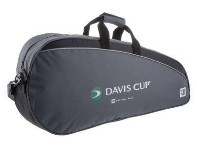 Wilson Davis Cup 3 Racket Thermo Bag - Grey/Black - main image