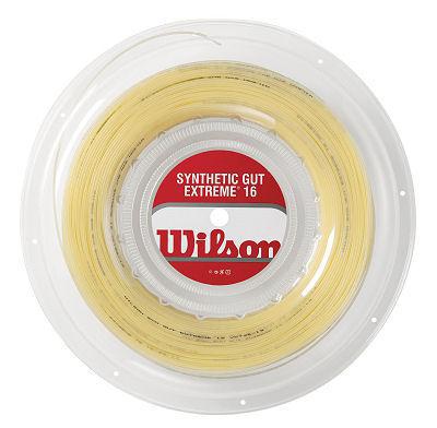 Wilson Synthetic Gut Extreme 16 Tennis Strings - (Natural) - 200m Reel
