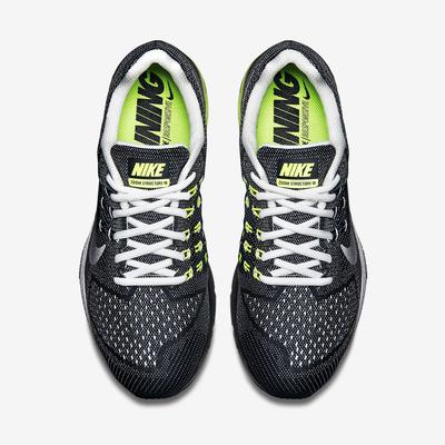 Nike Mens Air Zoom Structure 18 Wide Fit Running Shoes White Silver 10 White silvr