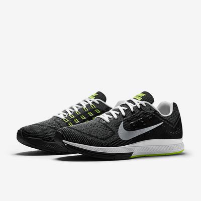 Nike Mens Air Zoom Structure 18 Running Shoes - White/Silver - main image
