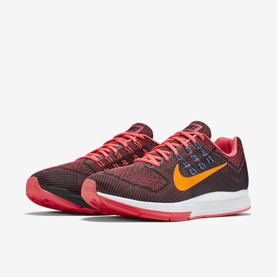 Nike Mens Air Zoom Structure 18 Running Shoes - Bright Crimson/Black - main image