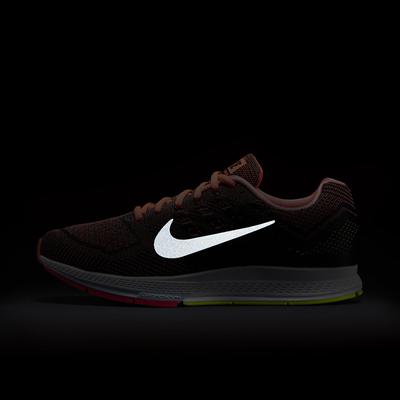 Nike Mens Air Zoom Structure 18 Running Shoes - Hot Lava/Black - main image