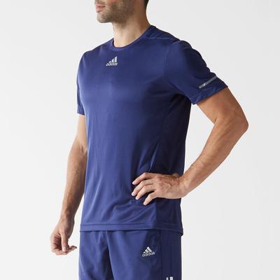 Adidas Mens Sequencials Climalite Running Tee - Indigo - main image