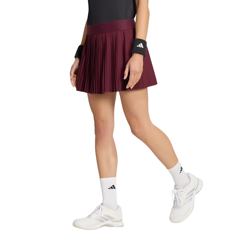 Adidas Womens Club Pleated Skirt - Maroon - main image