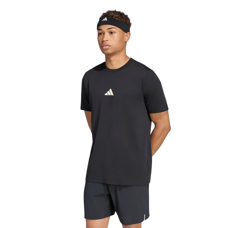 Adidas Mens Tennis US Category Graphic T-Shirt - Black - main image