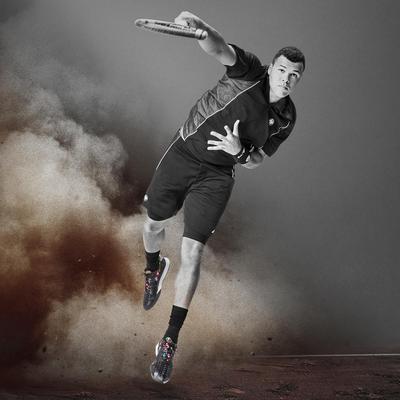 Adidas Mens Y-3 Roland Garros Half-Zip Tee - Black - main image