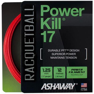 Ashaway Powerkill 17 Racketball String Set - Red - main image