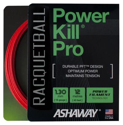 Ashaway Powerkill Pro 16 Racketball String Set - Red