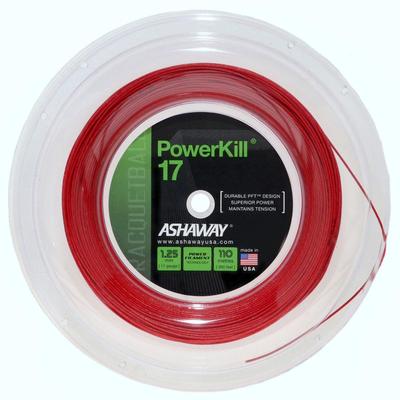 Ashaway Powerkill 17 Racketball String 110m Reel - Red