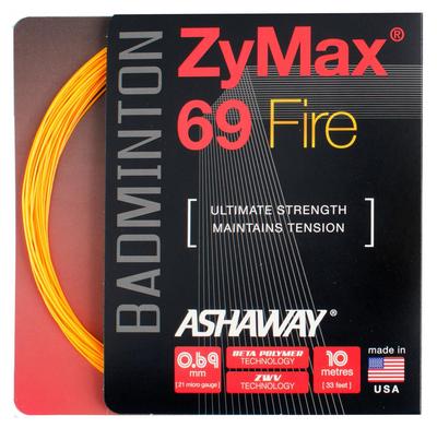 Ashaway Zymax 69 Fire Badminton String Set - Orange - main image