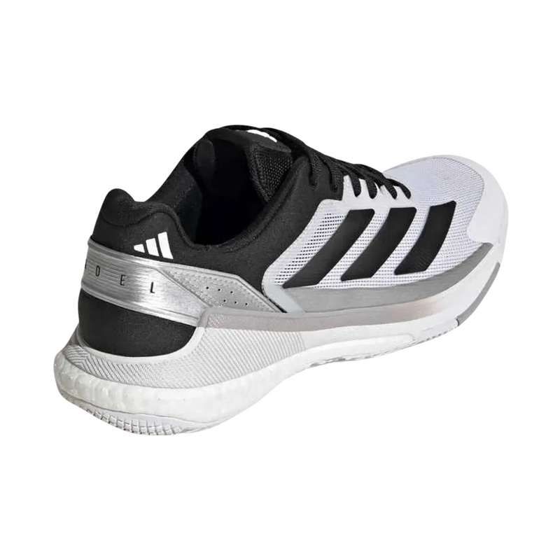 Adidas Mens Crazyquick Boost Padel Shoes - Cloud White/Silver Metallic/Core Black - main image