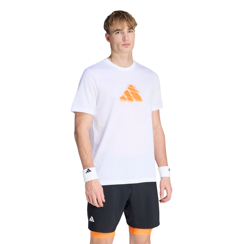 Adidas Mens Clay Is Not Graphic T-Shirt - White - main image