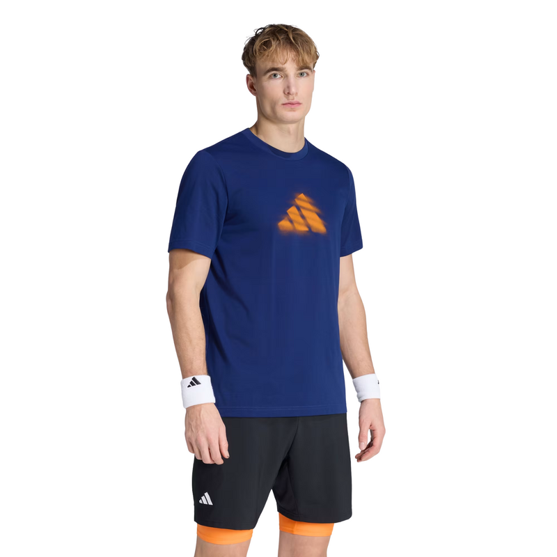 Adidas Mens Clay Is Not Graphic T-Shirt - Dark Blue - main image