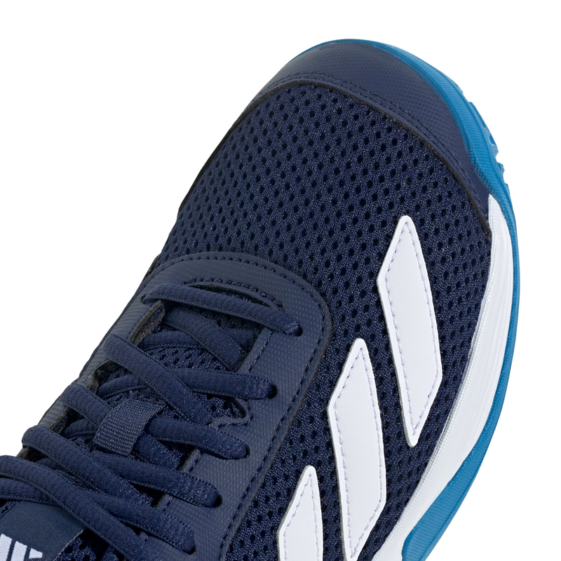 Adidas Kids Courtflash Tennis Shoes - Dark Blue/Cloud White/Bright Blue - main image