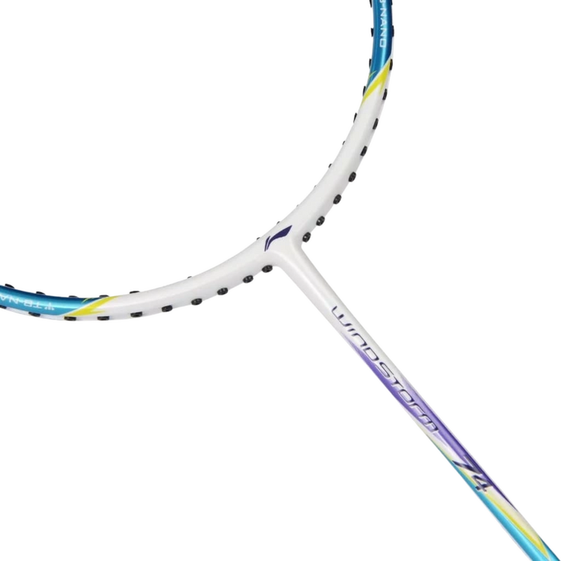 Li-Ning Windstorm 74 Badminton Racket [Strung] - Pearl White - main image