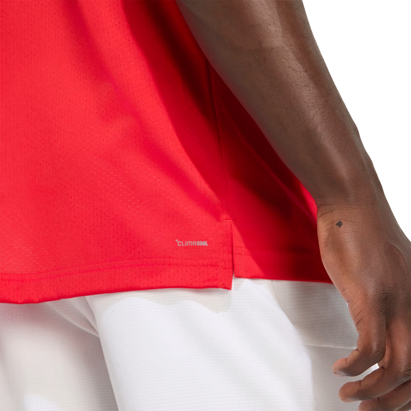 Adidas Mens Club T-Shirt - Better Scarlet - main image