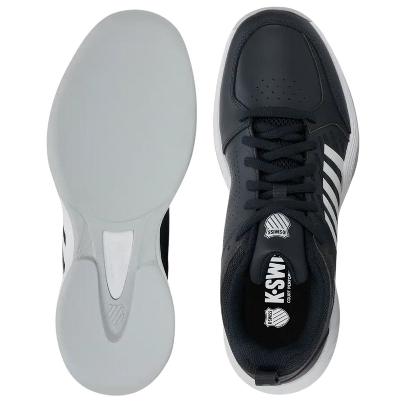 K-Swiss Mens Court Express 2 Carpet Tennis Shoes - Carbon/White/Baltic - main image