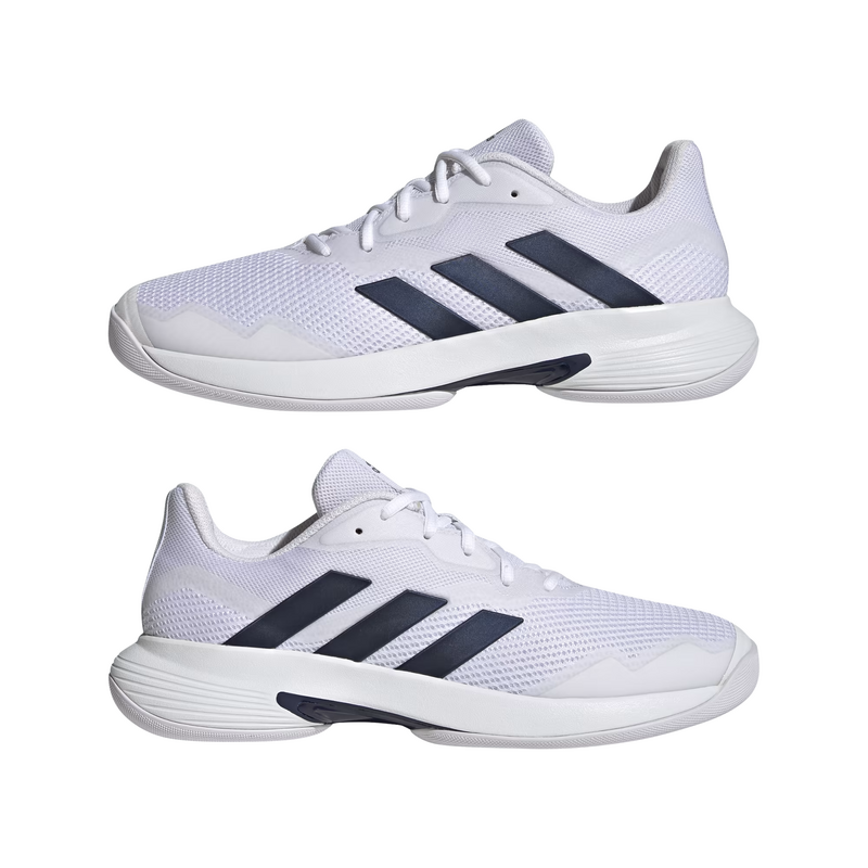 Adidas Mens Courtjam Control Carpet Tennis Shoes - Cloud White/Team Navy - main image