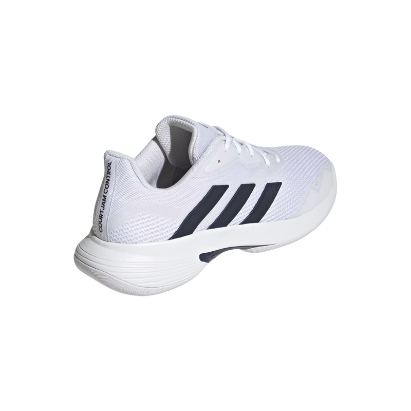 Adidas Mens Courtjam Control Carpet Tennis Shoes - Cloud White/Team Navy - main image