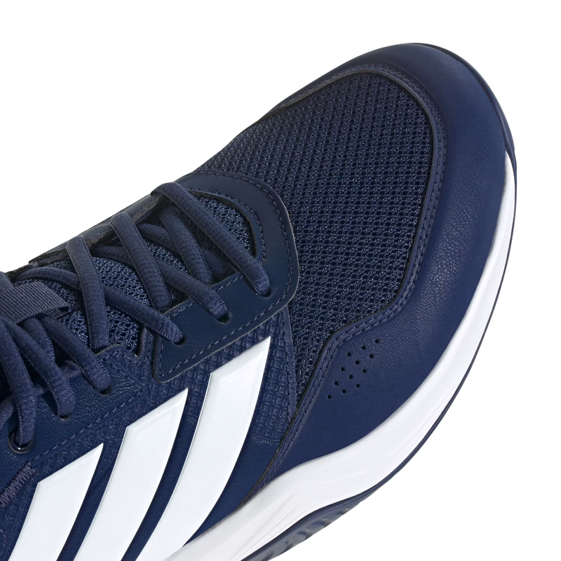 Adidas Mens Gamecourt 3 Wide Tennis Shoes - Dark Blue/Cloud White/Core Black - main image
