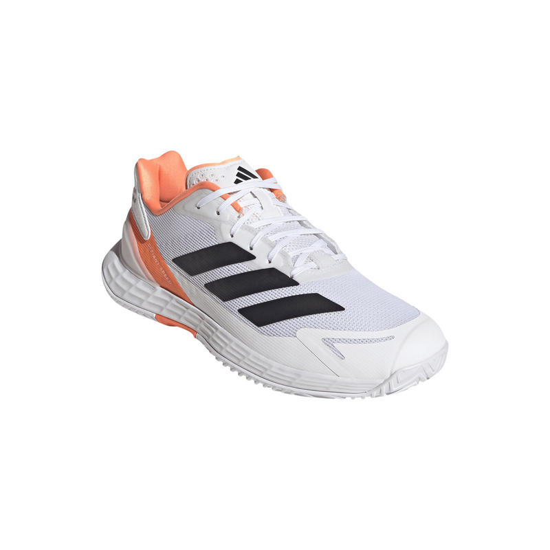 Adidas Mens Defiant Speed 2 Tennis Shoes - Cloud White/Core Black/Lucid Orange - main image