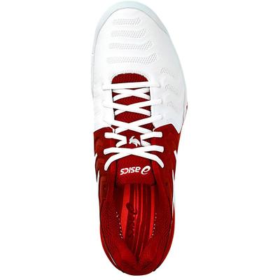 Asics Mens GEL-Resolution Novak Tennis Shoes - Classic Red/White