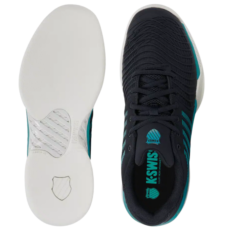 K-Swiss Mens Express Light 3 Carpet Tennis Shoes - Carbon/Blanc/Baltic - main image