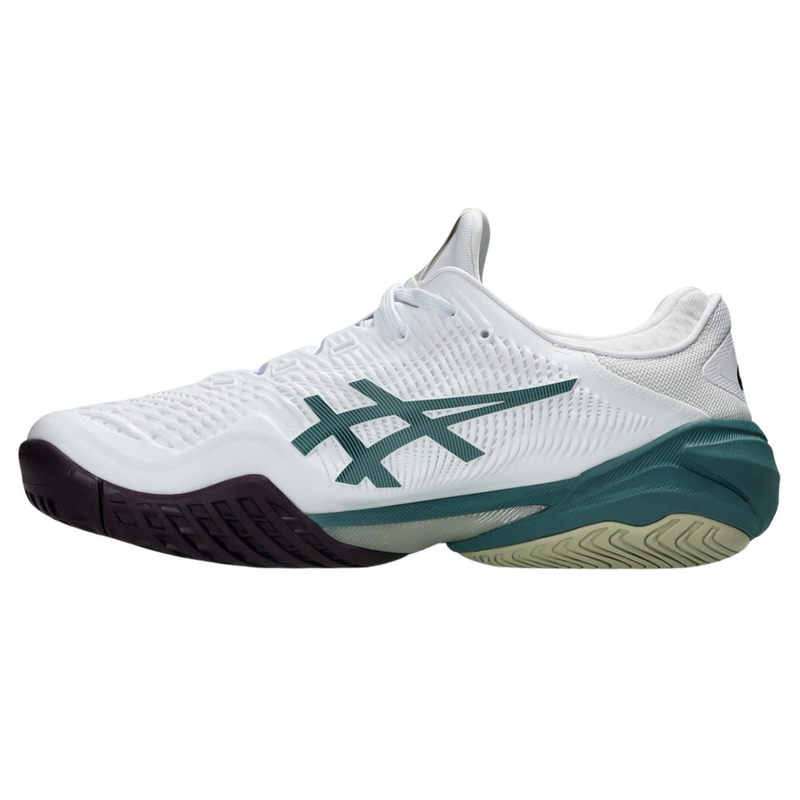 Asics Mens Court FF 3 Tennis Shoes - White/Foggy Teal - main image