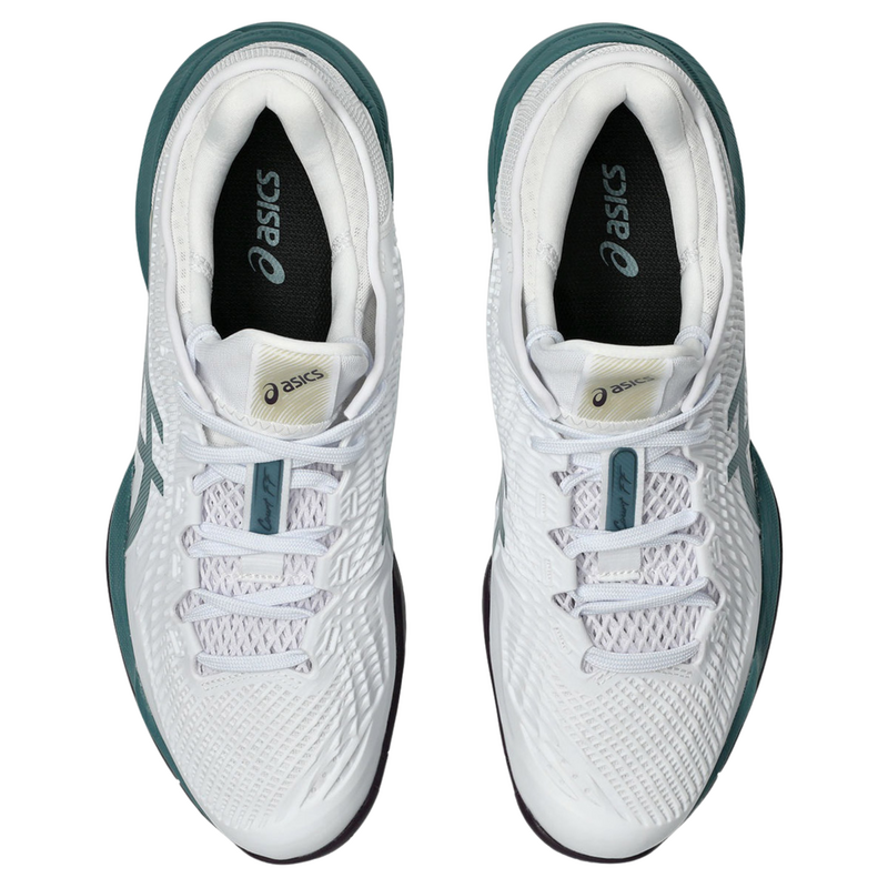Asics Mens Court FF 3 Tennis Shoes - White/Foggy Teal - main image