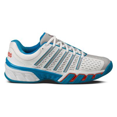 K-Swiss Mens BigShot 2.5 Tennis Shoes - White/Blue/Red - main image
