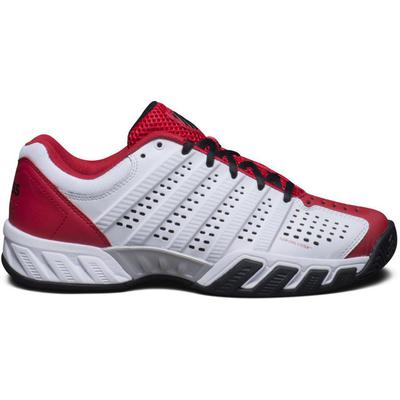 K-Swiss Mens BigShot Light 2.5 Tennis Shoes - White/Red - main image