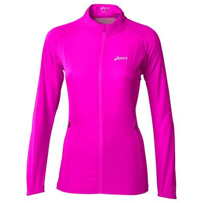 Asics Womens Woven Running Jacket - Pink Glow - main image