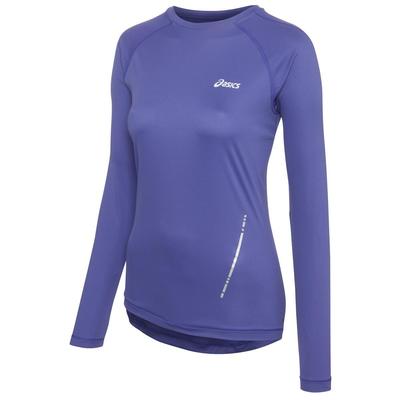 Asics Womens Long Sleeve Running Crew - Violet Purple - main image