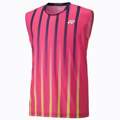 Yonex Mens Game Sleeveless Shirt - Dark Pink (12105EX) - main image