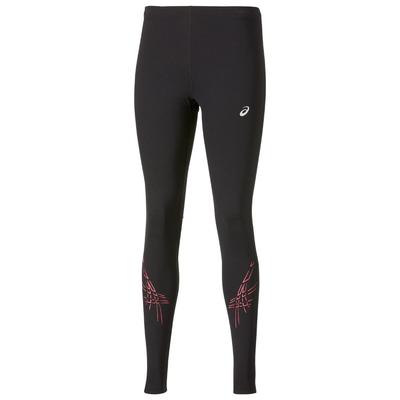 Asics Womens Stripe Tights - Black/Ultra-Pink - main image