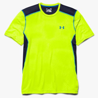 Under Armour Mens Raid Short Sleeve Tee - Yellow/Blue - main image